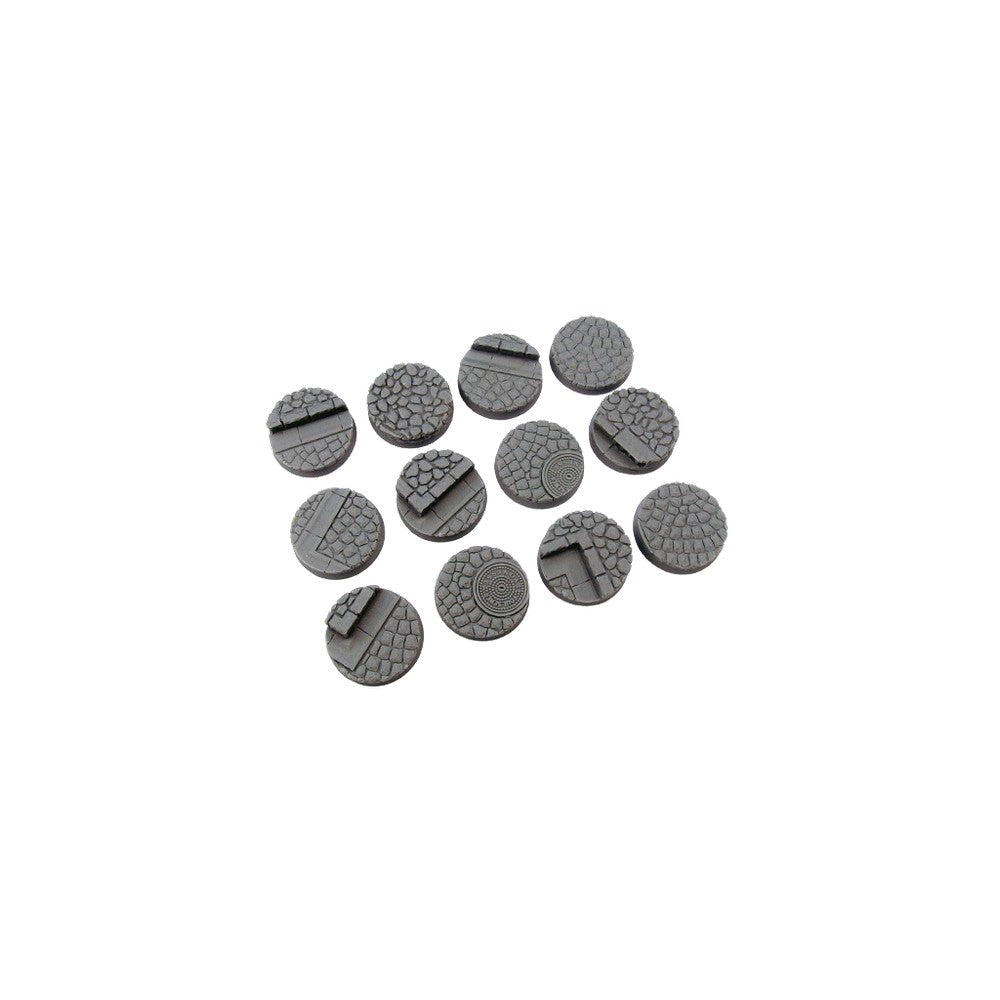 PREORDER Micro Art Studio - Cobblestone Round 25mm (5 bases) UNPAINTED [28mm/1:56]