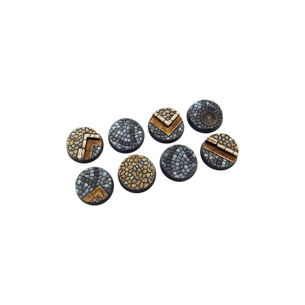 PREORDER Micro Art Studio - Cobblestone Round 32mm (4 bases) UNPAINTED [28mm/1:56]