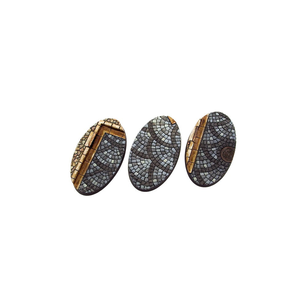 PREORDER Micro Art Studio - Cobblestone Oval 75x42mm (2 bases) UNPAINTED [28mm/1:56]