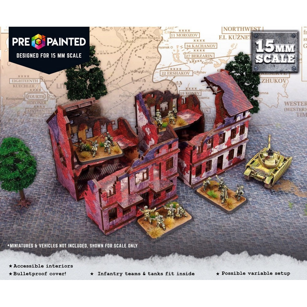PREORDER Historical WW2 Old-fashioned Houses [15mm / 1:100]