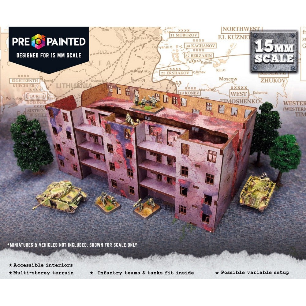 PREORDER Historical WW2 Modern Apartment Building [15mm / 1:100]