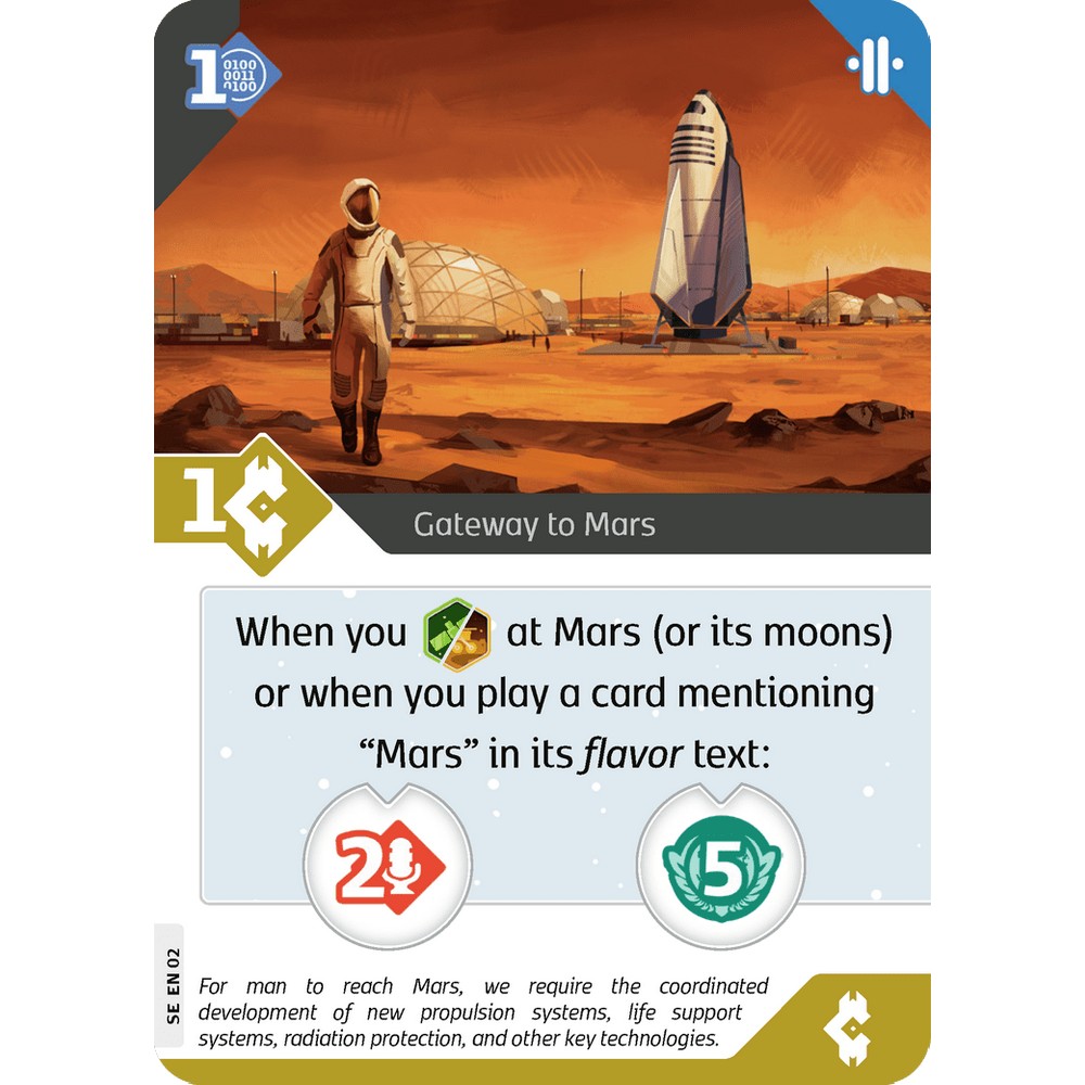 PREORDER SETI - Gateway to Mars promo card - promo card