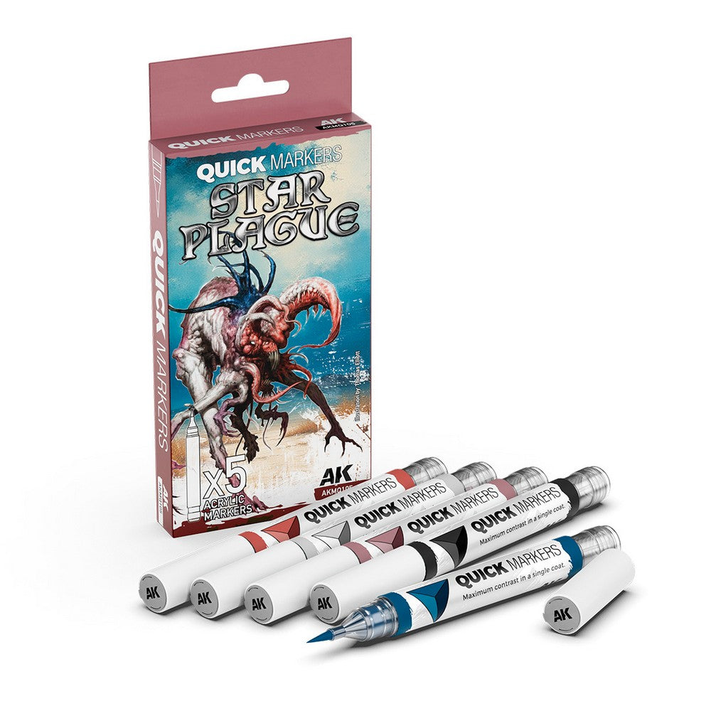 PREORDER Ak Interactive - Quickmarker - Star Plague Quick Markers Set