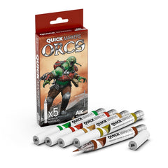PREORDER Ak Interactive - Quickmarker - Orcs Quick Markers Set
