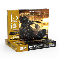 PREORDER Ak Interactive - Quickmarker - Starter Combo Quick Markers + 3Gen Set