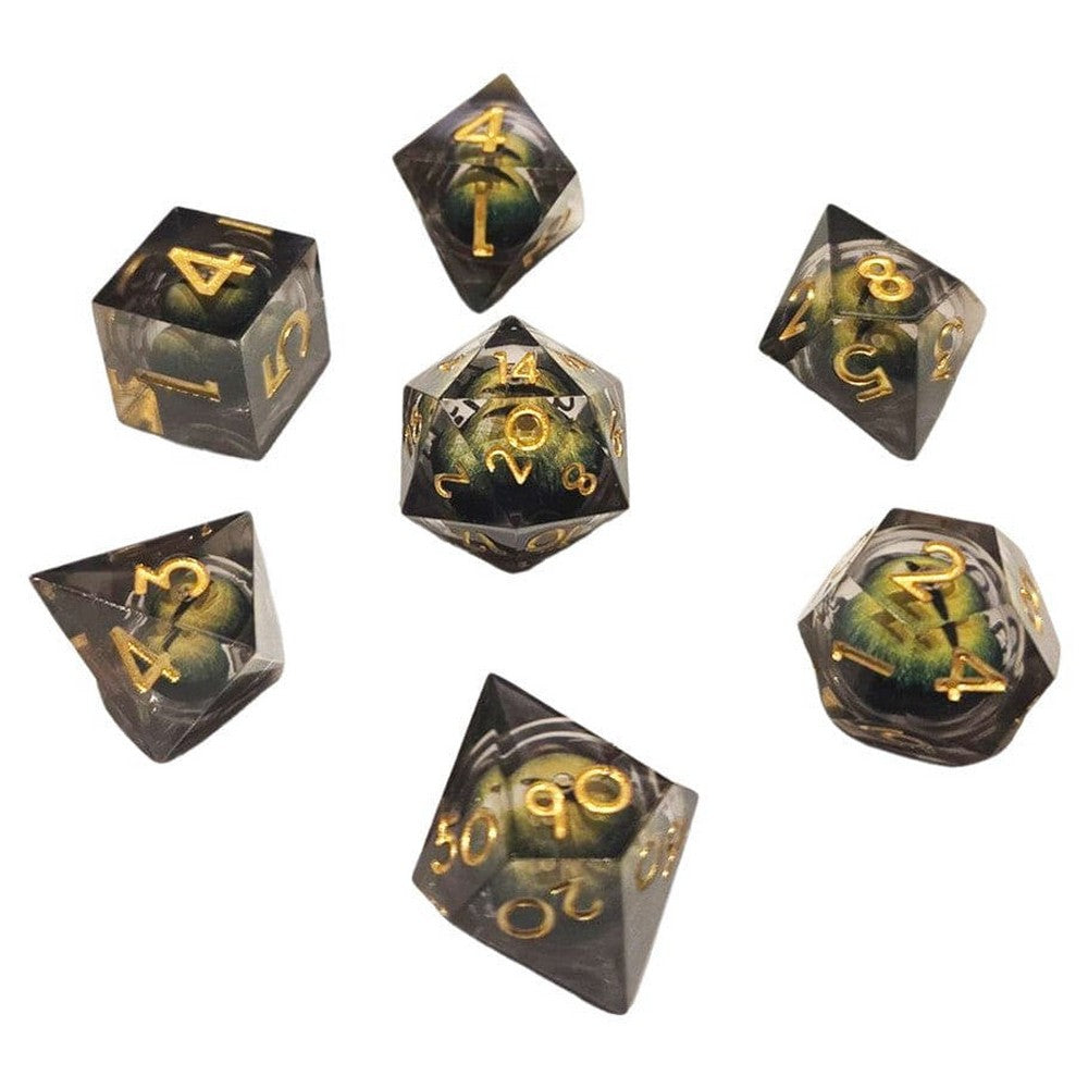 PREORDER Chronicle - Sickly Green ICU Liquid Core Dice Set