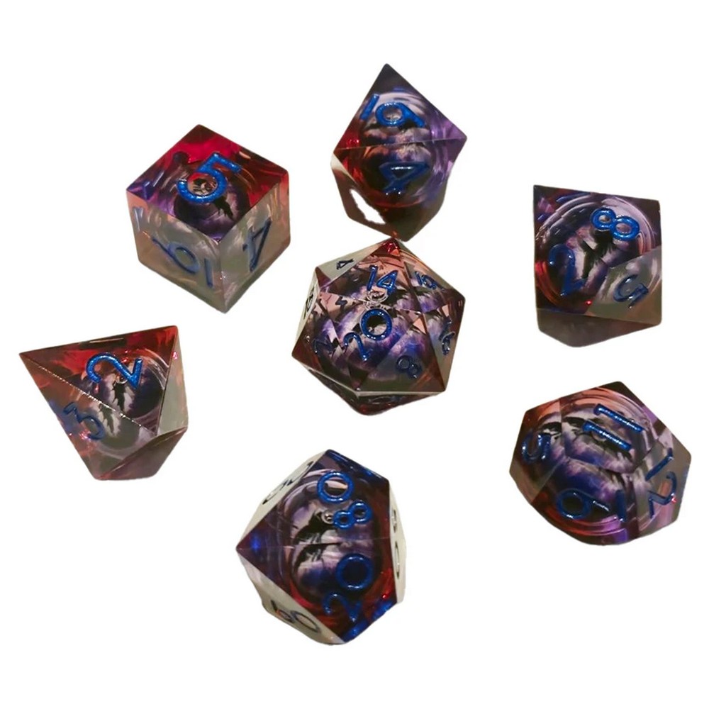 PREORDER Chronicle - Purple Red ICU Liquid Core Dice Set