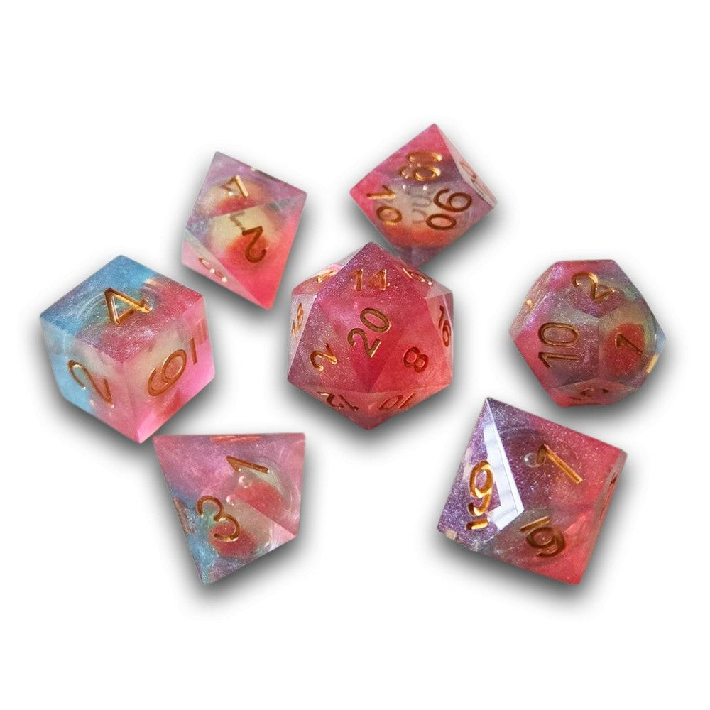 PREORDER Chronicle - Red Candy Sparkle Liquid Core Dice Set