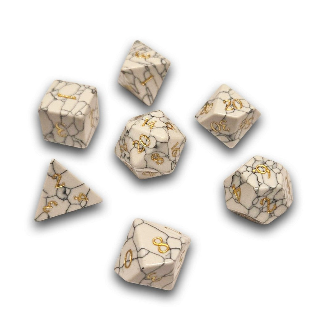 PREORDER Chronicle - Howlite Gemstone Dice Set