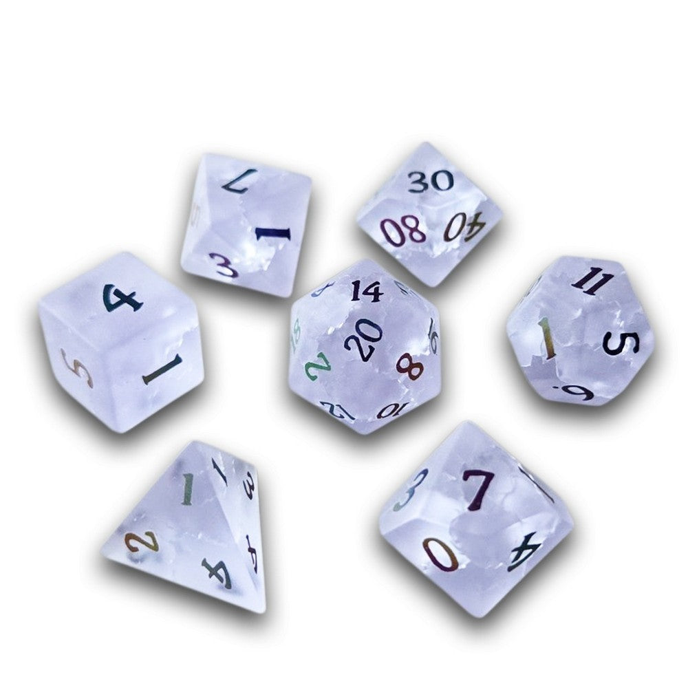 PREORDER Chronicle - Icy Frosted Crystal Dice Set