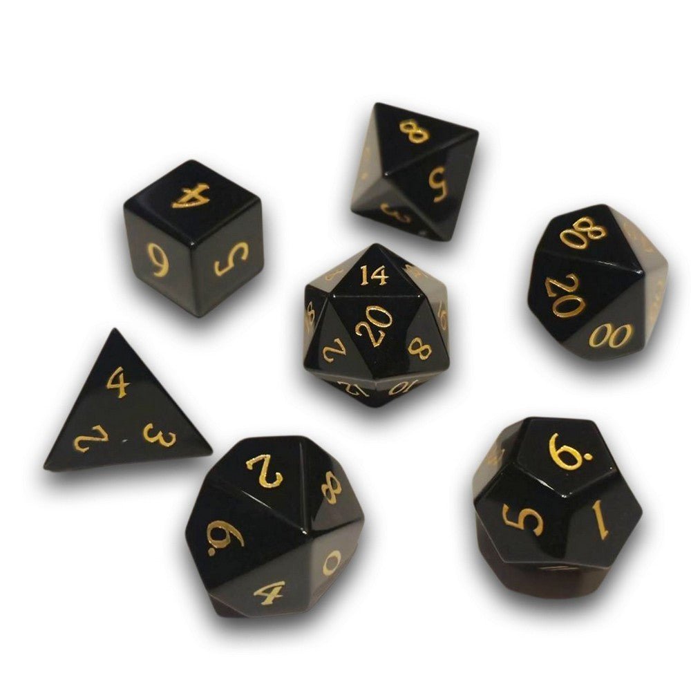 PREORDER Chronicle - Obsidian Gemstone Dice Set