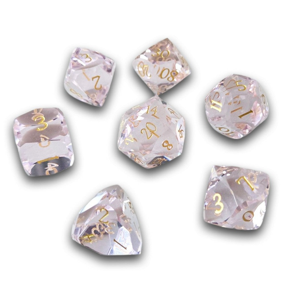 PREORDER Chronicle - Rose Marquise Crystal Dice Set