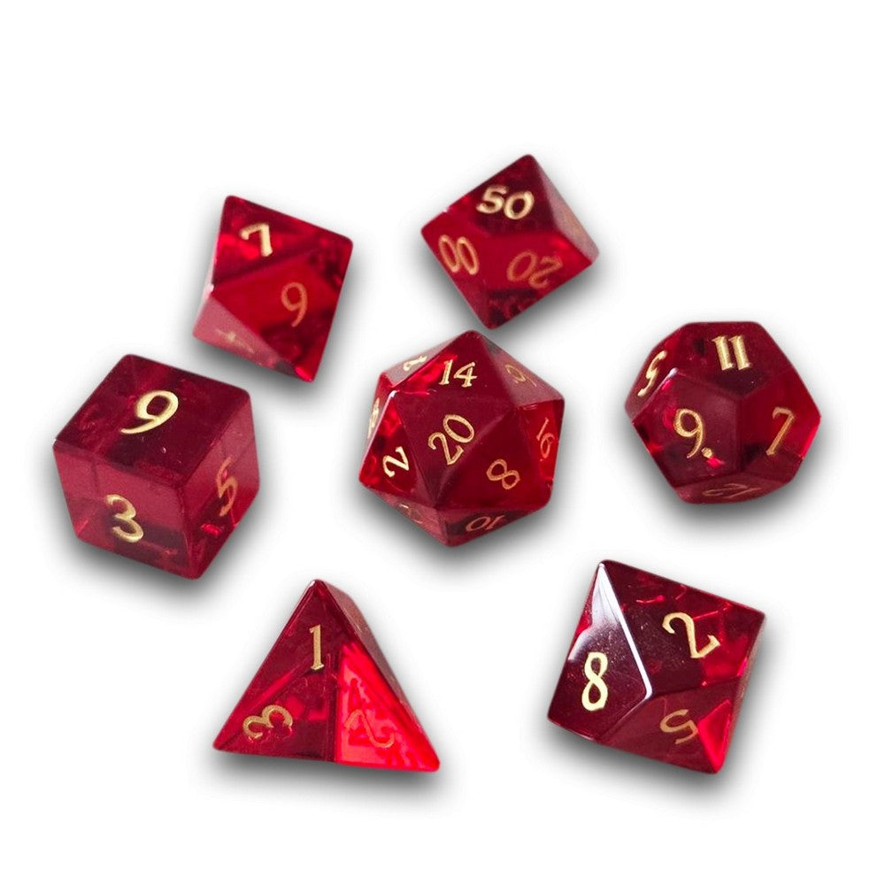 PREORDER Chronicle - Ruby Crystal Gemstone Dice Set