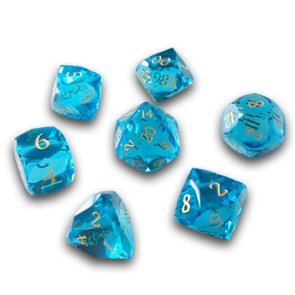 PREORDER Chronicle - Sapphire Marquise Crystal Dice Set