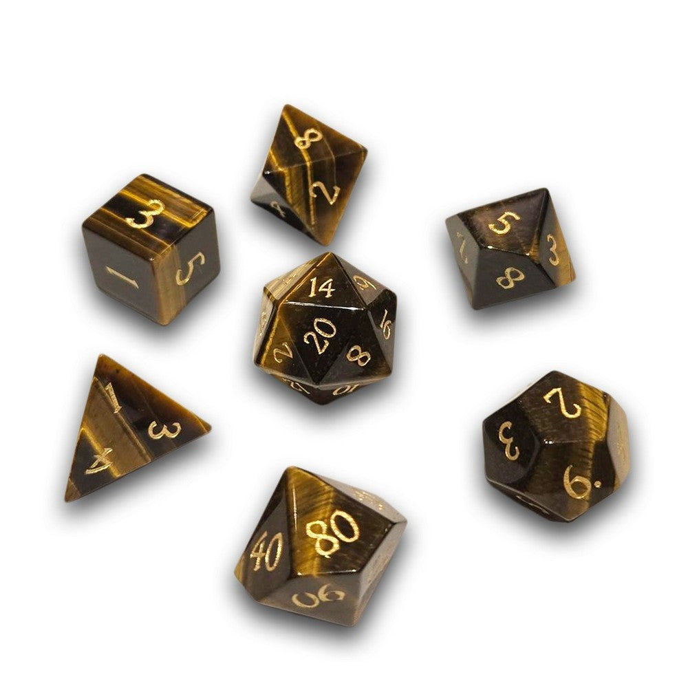 PREORDER Chronicle - Tigers Eye Gemstone Dice Set
