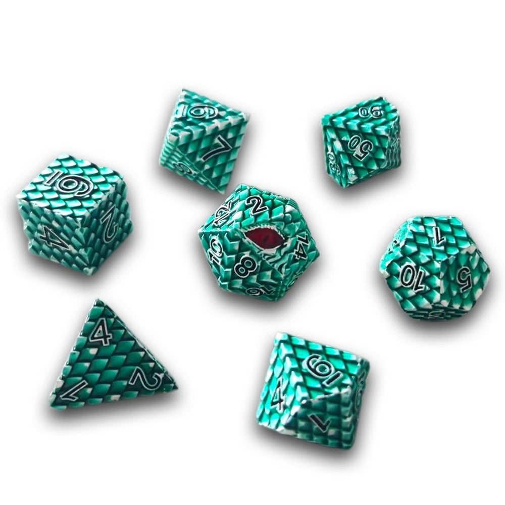 PREORDER Chronicle - Green Dragonscale Metal Dice Set