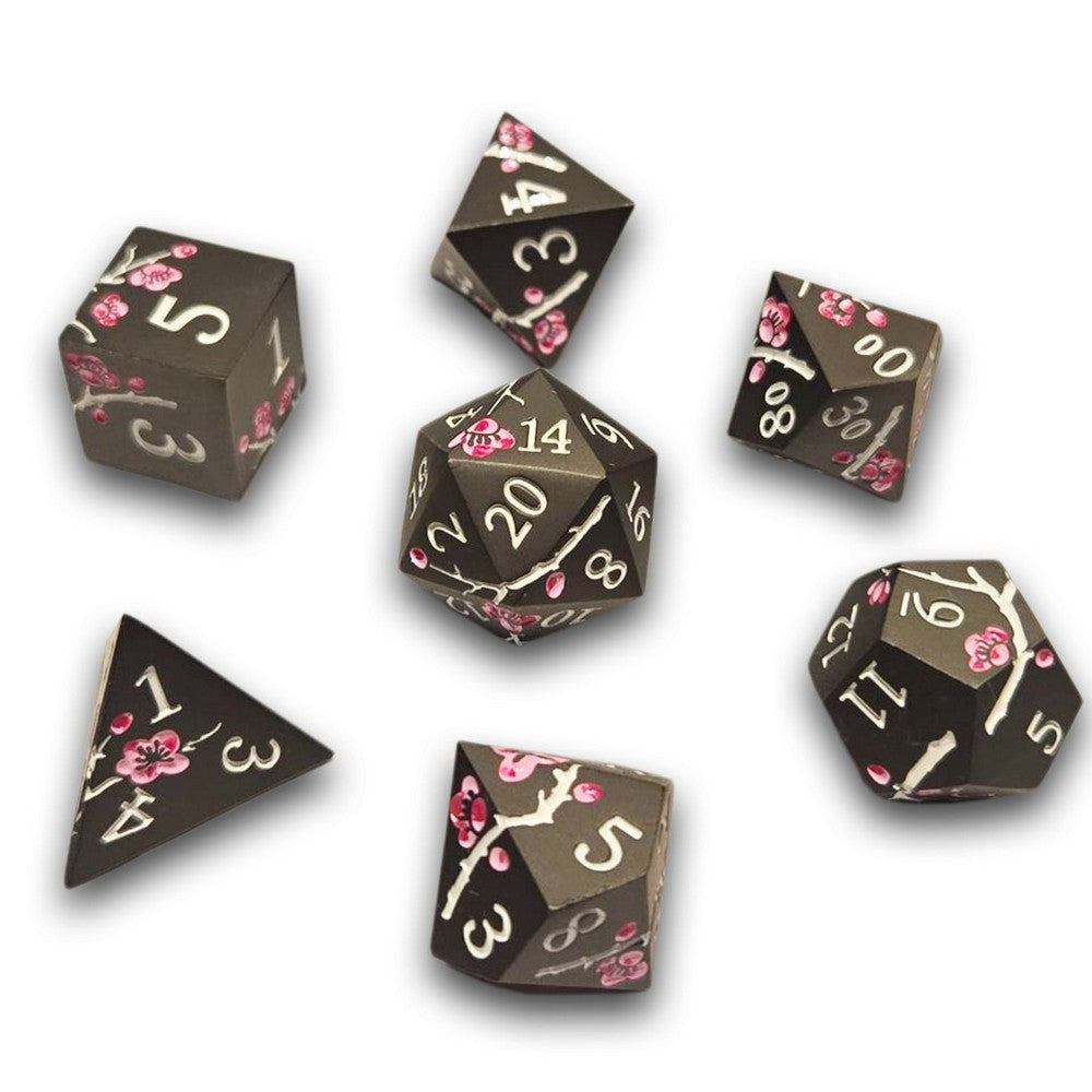 PREORDER Chronicle - Black Pink Sakura Metal Dice Set