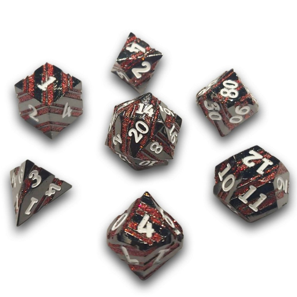 PREORDER Chronicle - Crimson Bulkhead Metal Dice Set