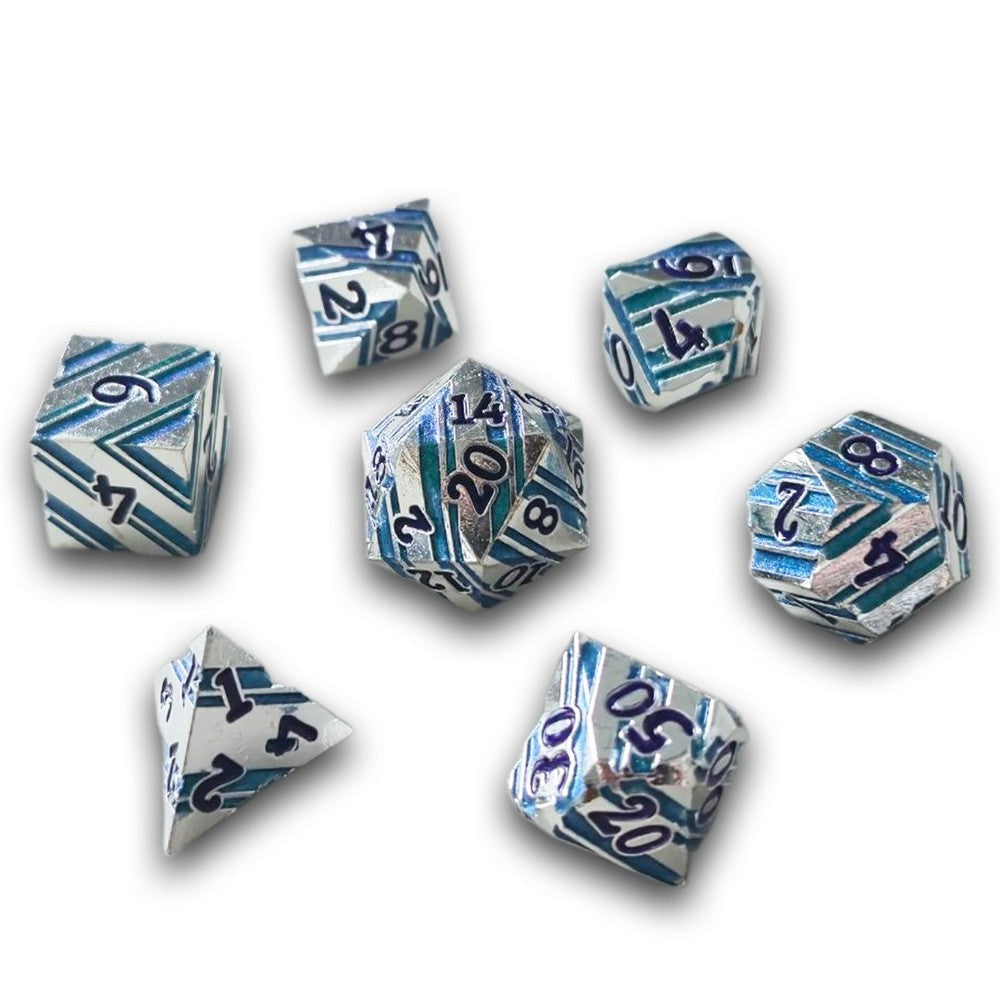 PREORDER Chronicle - Multi Blue Bulkhead Metal Dice Set