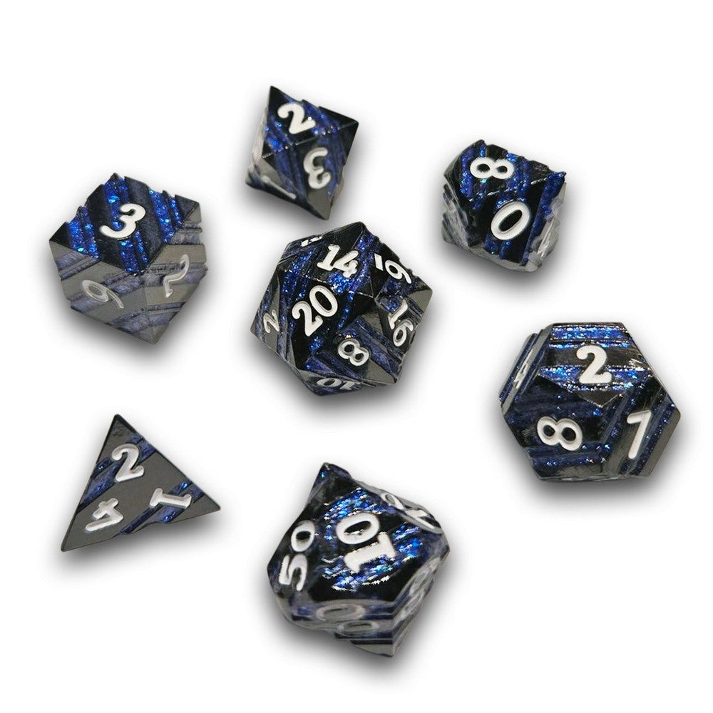 PREORDER Chronicle - Navy Bulkhead Metal Dice Set