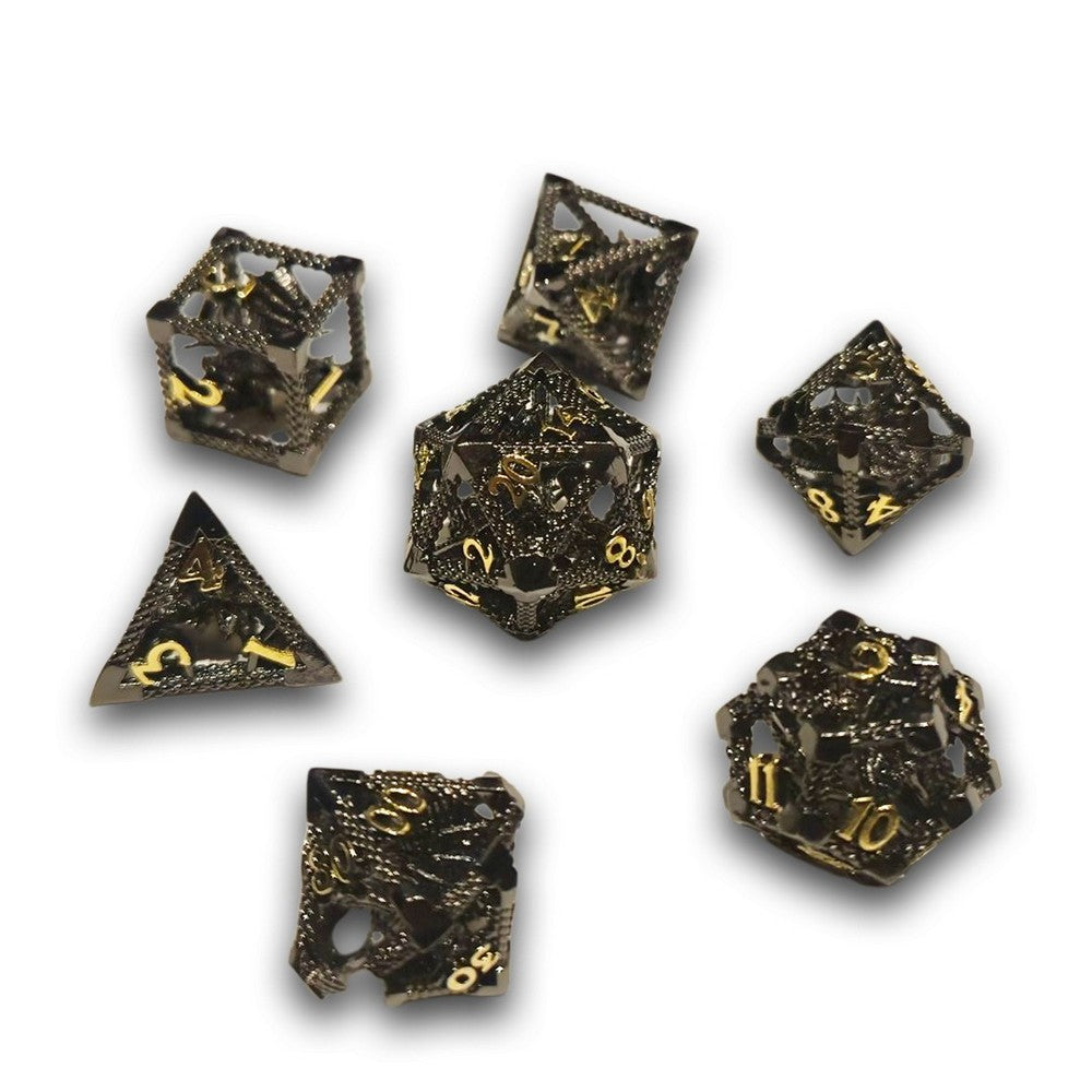 PREORDER Chronicle - Caged Iron Drake Metal Dice Set