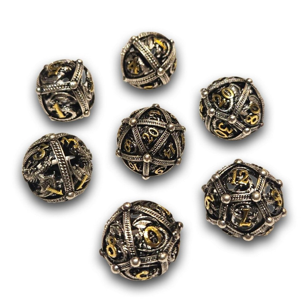 PREORDER Chronicle - Hollow Iron Orbs Metal Dice Set