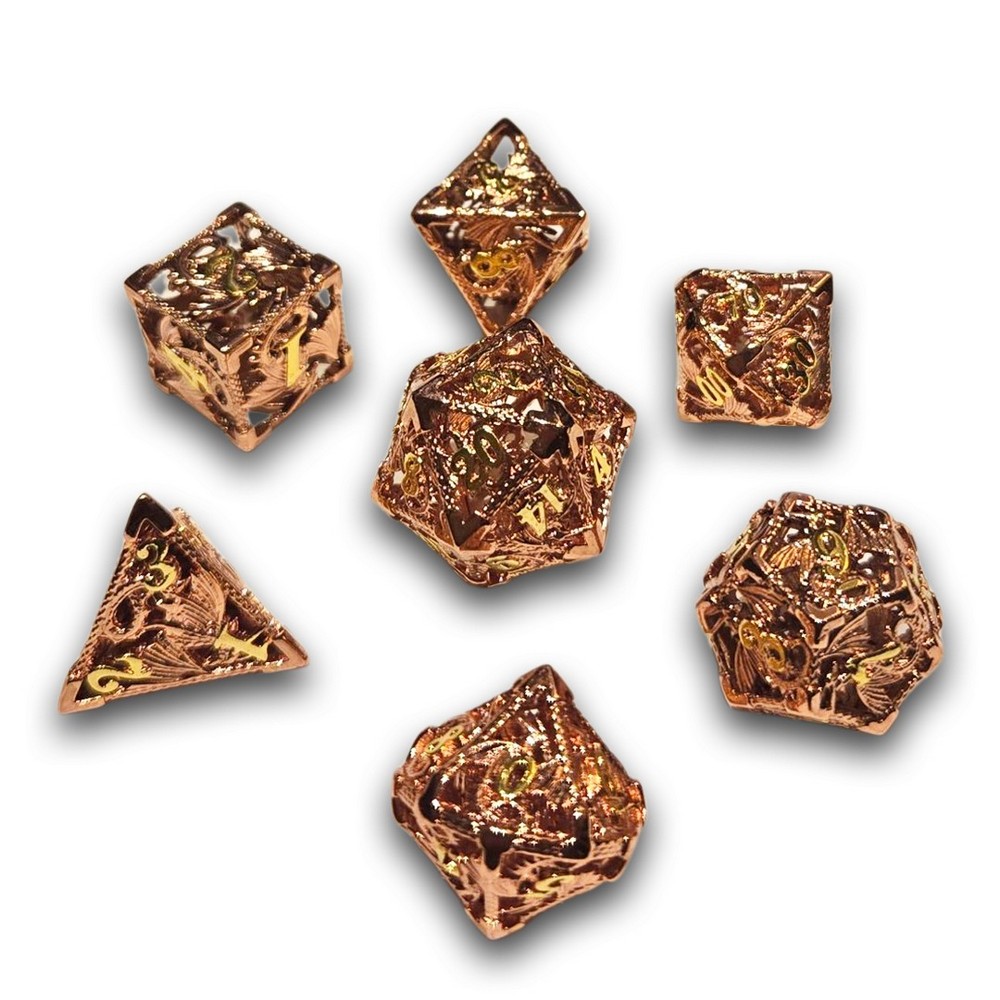 PREORDER Chronicle - Hollow Copper Drake Metal Dice Set