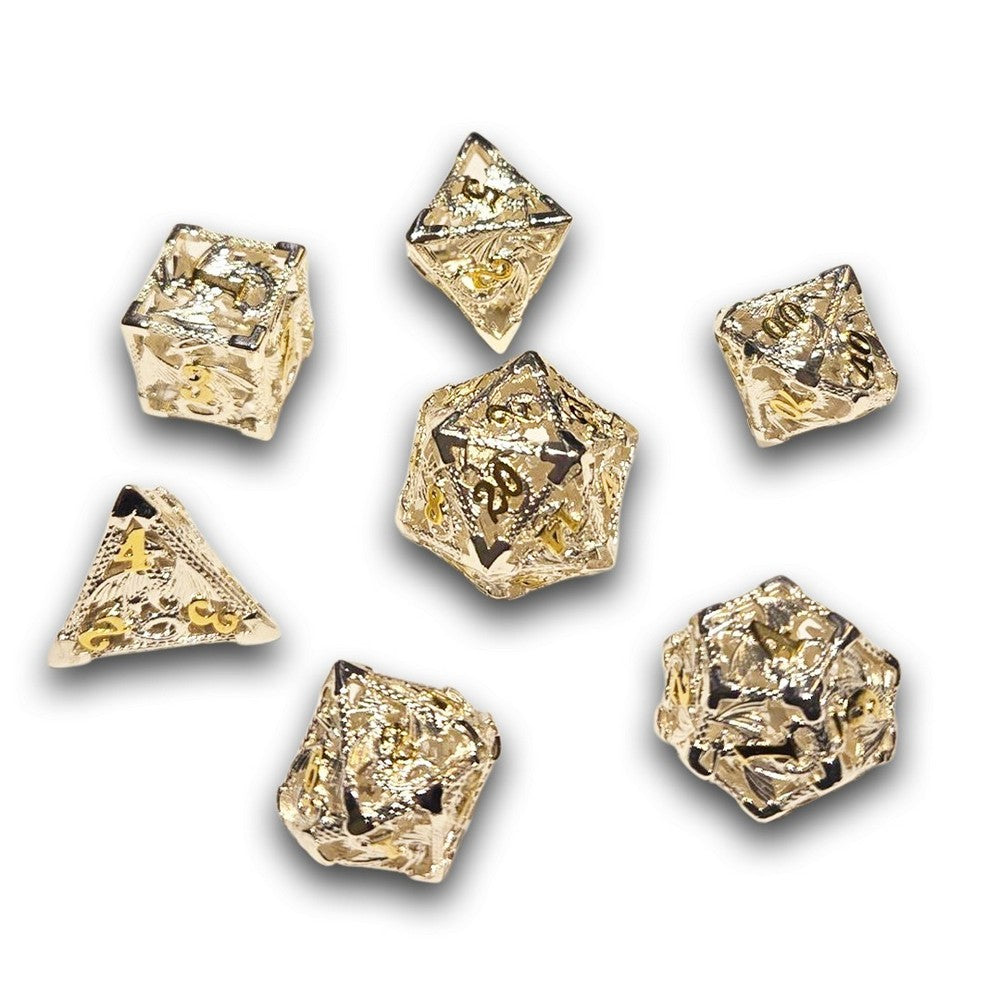 PREORDER Chronicle - Hollow Silver Drake Metal Dice Set