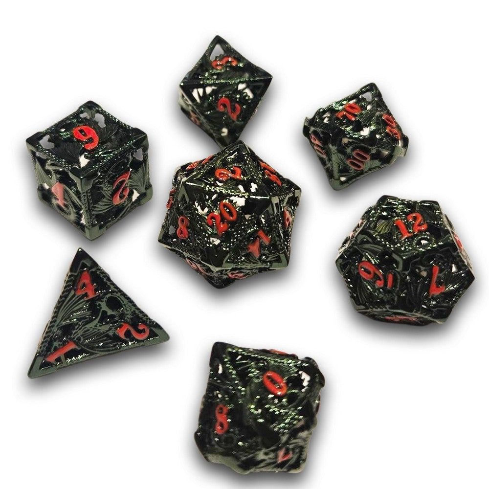 PREORDER Chronicle - Hollow Verdant Drake Metal Dice Set