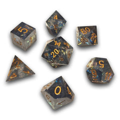 PREORDER Chronicle - Grey Nebula Sharp Resin Dice Set