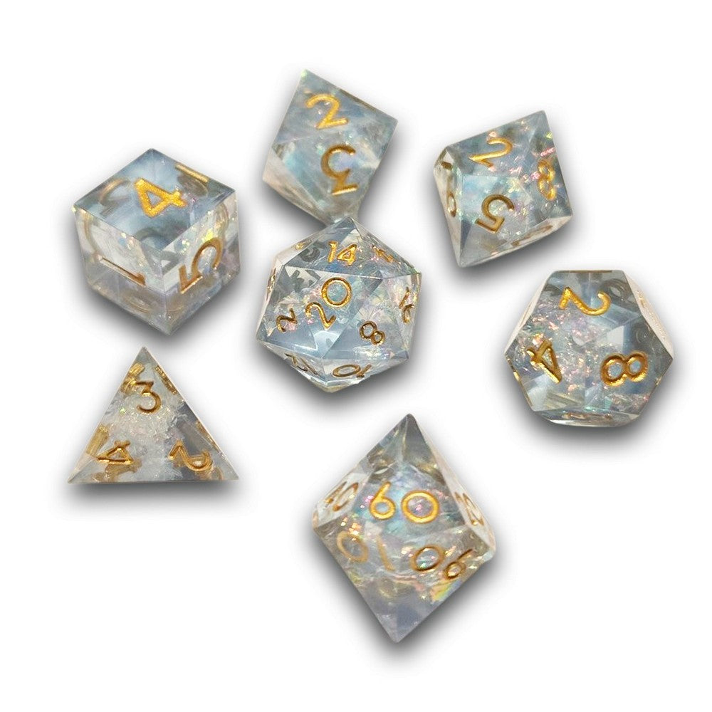 PREORDER Chronicle - Icy Nebula Sharp Resin Dice Set