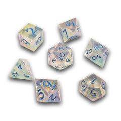 PREORDER Chronicle - Icy Sparkle Sharp Resin Dice Set