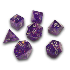 PREORDER Chronicle - Purple Nebula Sharp Resin Dice Set