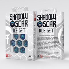 PREORDER Q Workshop - Shadow Scar Dice Set: Blue&Turquise