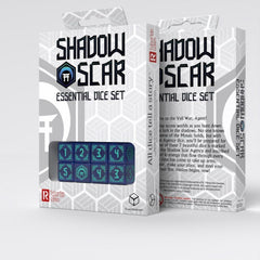 PREORDER Q Workshop - Shadow Scar Essential Dice Set: Blue&Turquise