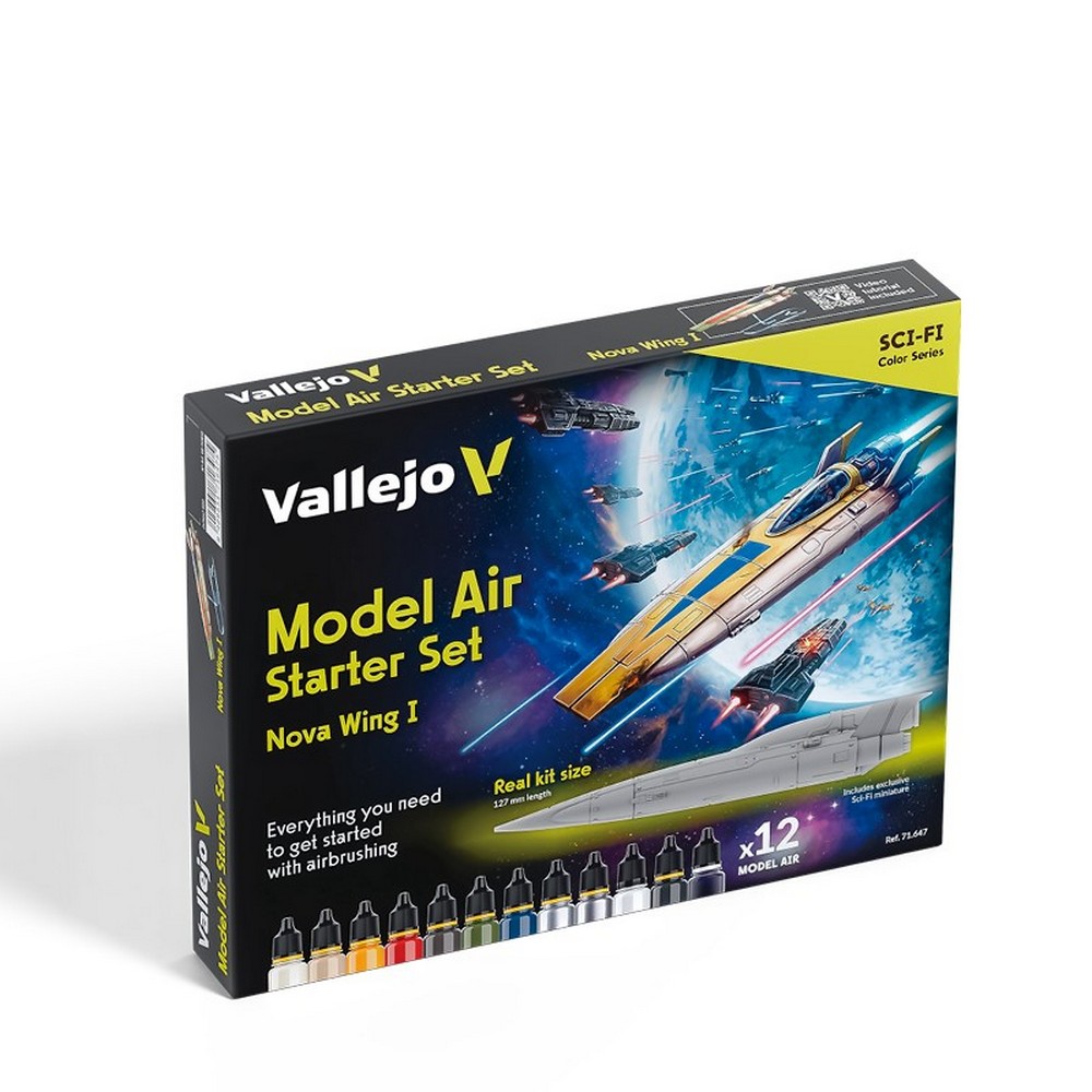 PREORDER Vallejo - Model Air- Starter Set (12 + Figure)