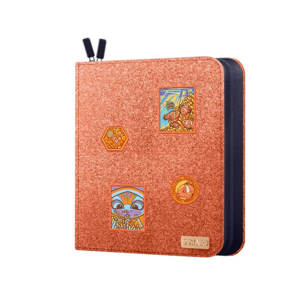 PREORDER Gatherers Tavern - Binders - Domaru Deco Patch Binder- Tidebound Tales - 12 Pocket - Coral Hideaway