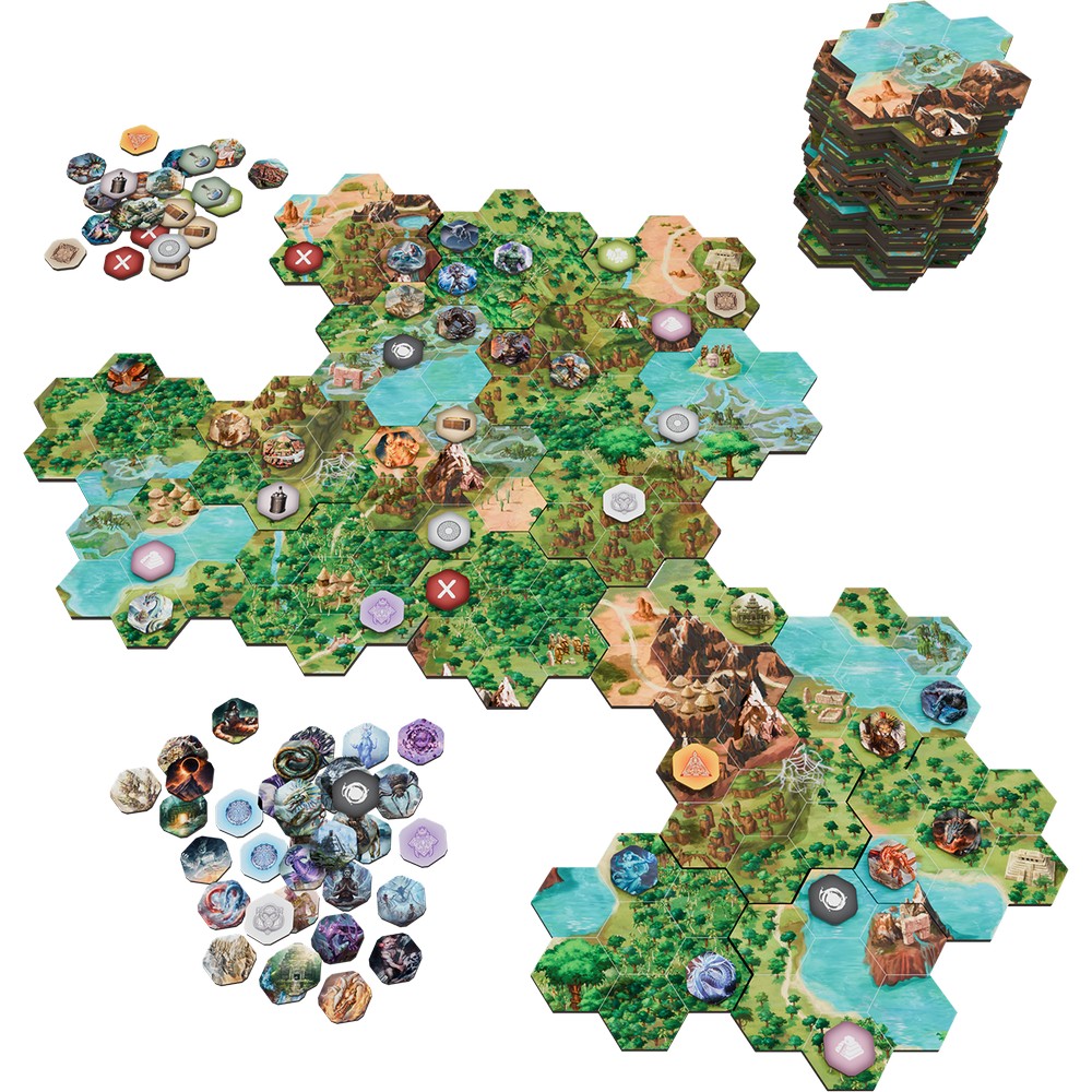 PREORDER HEXplore It: The Mountains of Godai - Caprakan Map Pack