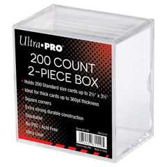 PREORDER Ultra Pro: 2-Piece 200 Count Clear Card Storage Box