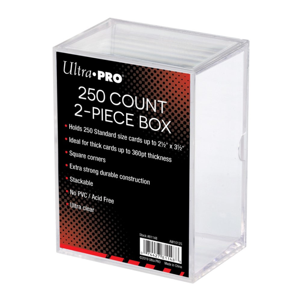Ultra Pro: 2-Piece 250 Count Clear Card Storage Box