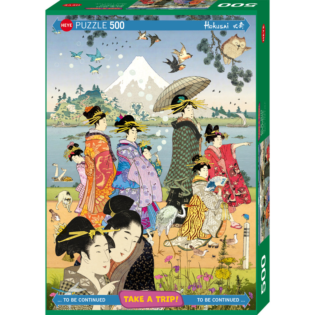 PREORDER Puzzle - Heye - Take a Trip! With Hokusai - 500pc
