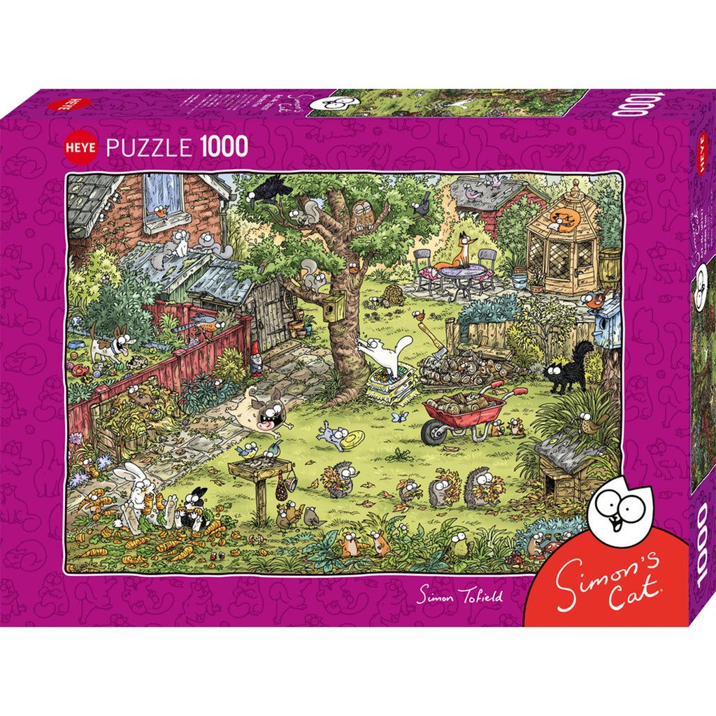 PREORDER Puzzle - Heye - Simons Cat - Garden Fun - 1000pc