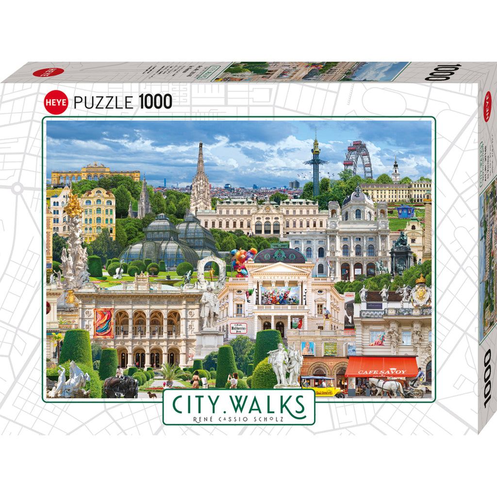 PREORDER Puzzle - Heye - City Walks - In Vienna - 1000pc