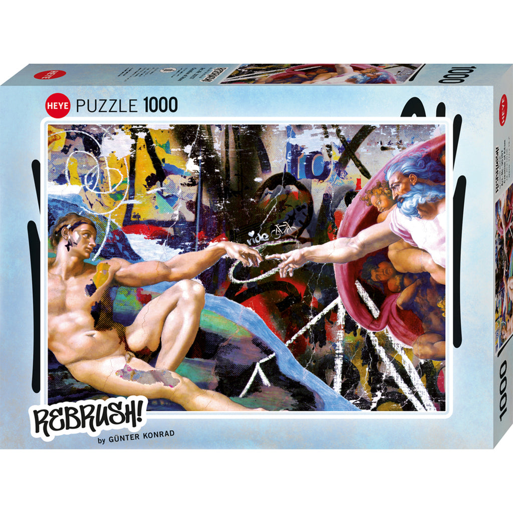 PREORDER Puzzle - Heye - Rebrush! - Creation of Adam - 1000pc
