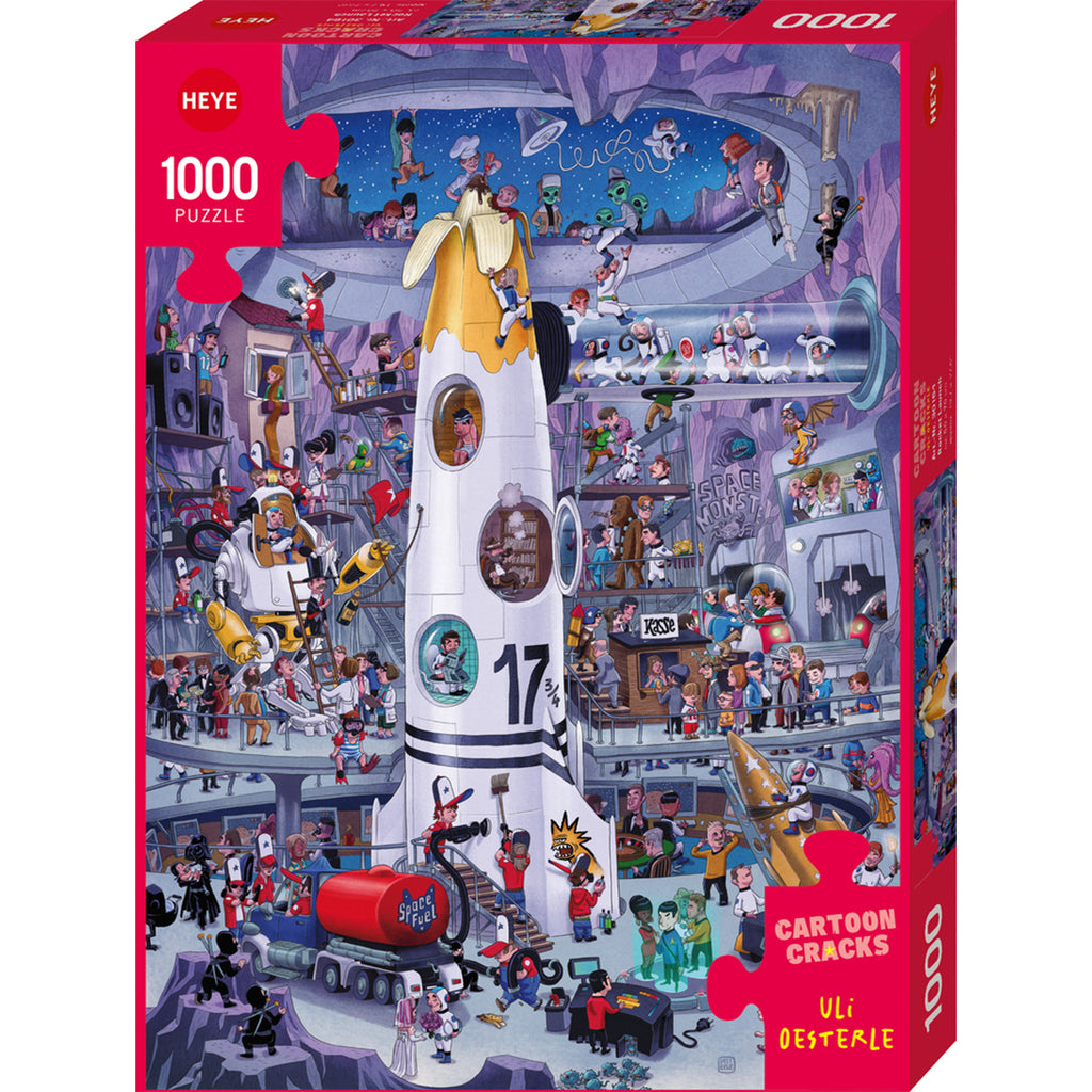 PREORDER Puzzle - Heye - Cracks Oesterle - Rocket Launch - 1000pc