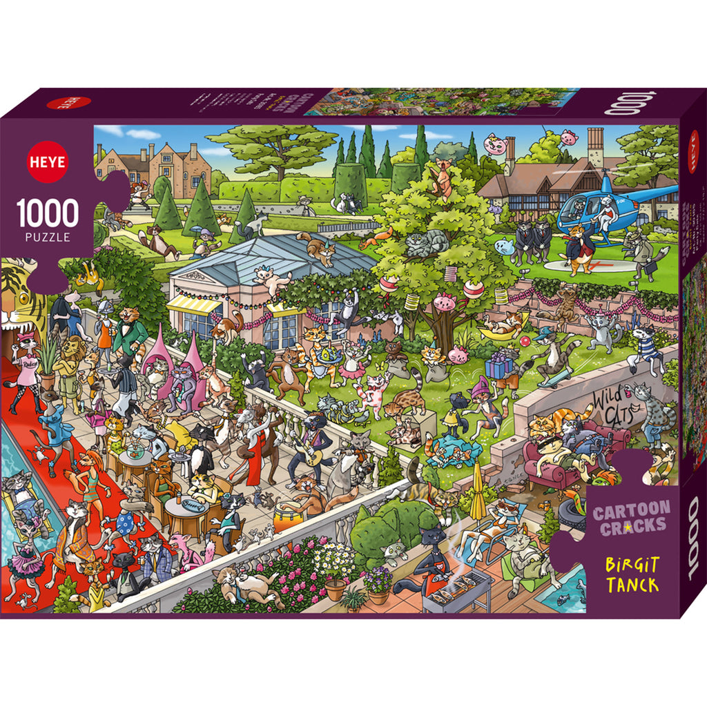 PREORDER Puzzle - Heye - Cracks Tanck - Party Cats - 1000pc