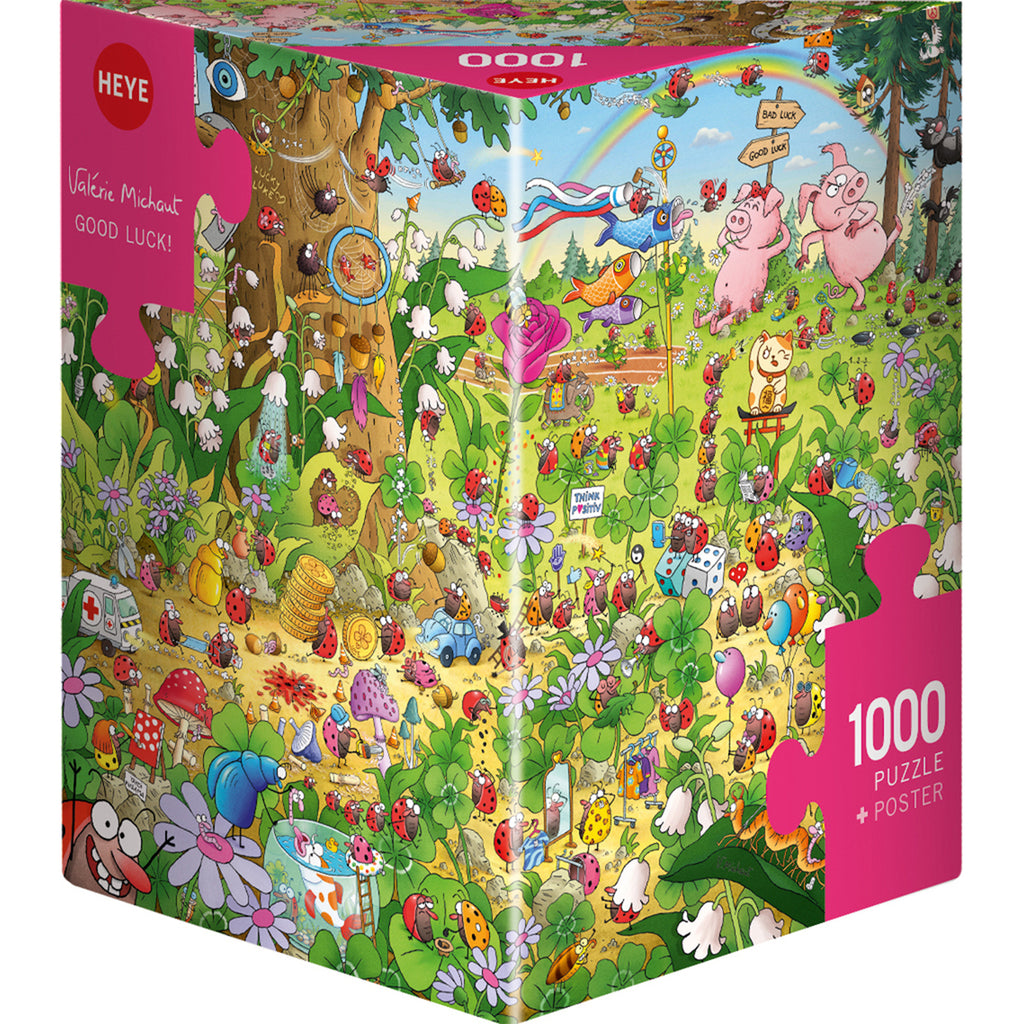 PREORDER Puzzle - Heye - Michaut - Triangular Box - Good Luck! 1000pc