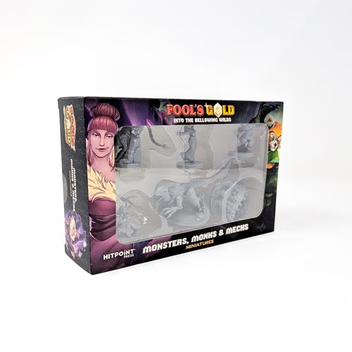 Fools Gold: Monsters  Mechs and Monks - Miniatures (Plastic Minis)