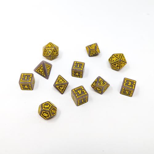 Fools Gold: Foreclaimer Stone Yellow - (Dice Set)