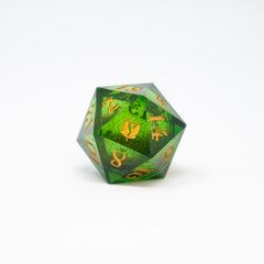 Leaf Green Liquid Core d20